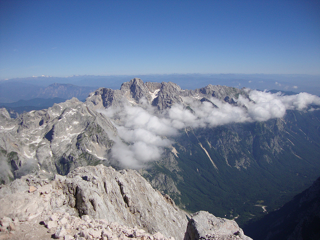 Slovene High Level Route
views from Triglav Summit - © flickr user tomazlasic