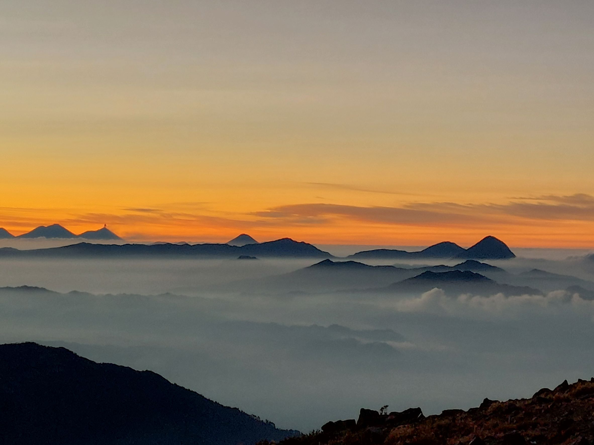 Volcan Tajumulco 
Dawn approaching, summit - © William Mackesy
