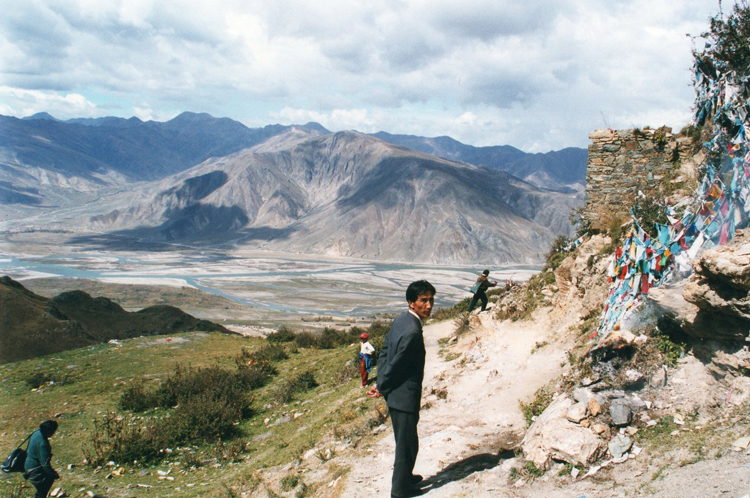 Ganden to Samye
The Lhasa Valley Far Below Ganden - © William Mackesy