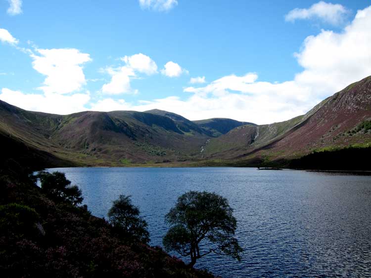 South along Loch Muick, pasing cloud effect