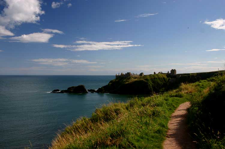 From the clifftop path