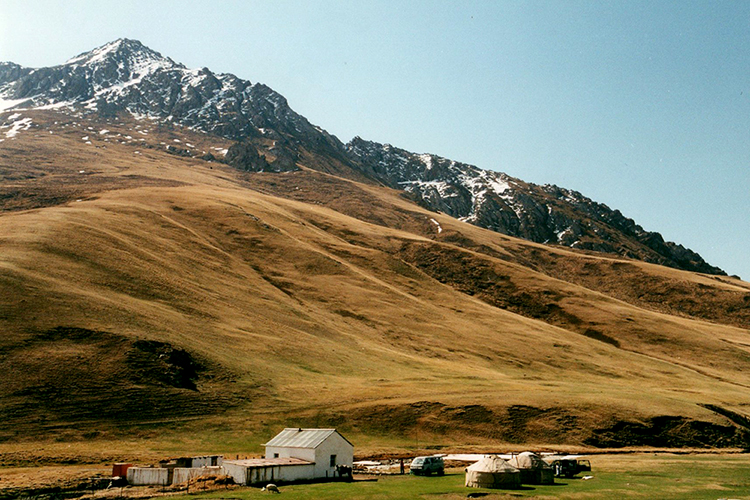 Across the valley from the caravanserai