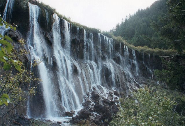 China Sichuan, Jiuzhaigou and Huanglongsi, JZG falls, Walkopedia