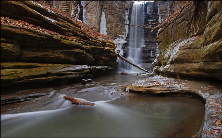 USA Mid-west, Matthiessen State Park, Lake Falls, Walkopedia