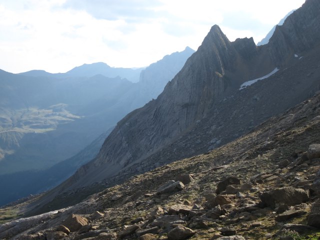 France Pyrenees, Breche de Roland, East from balcony, Walkopedia