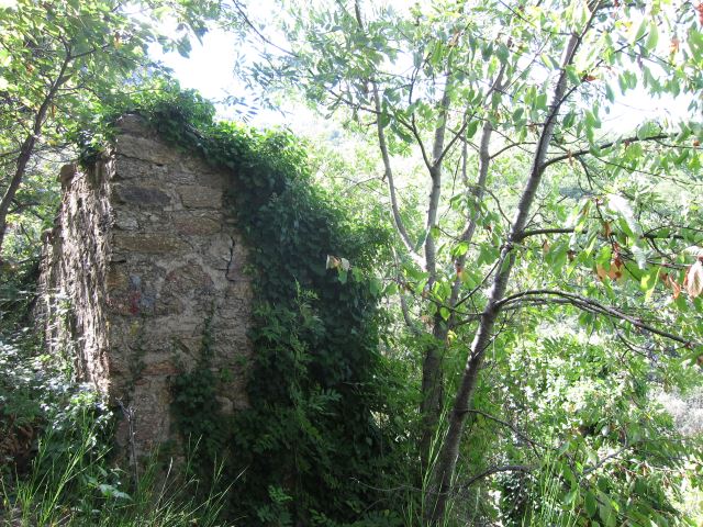 France Pyrenees, Pilo de Belmaig Ridge, Ruin in forest, Walkopedia