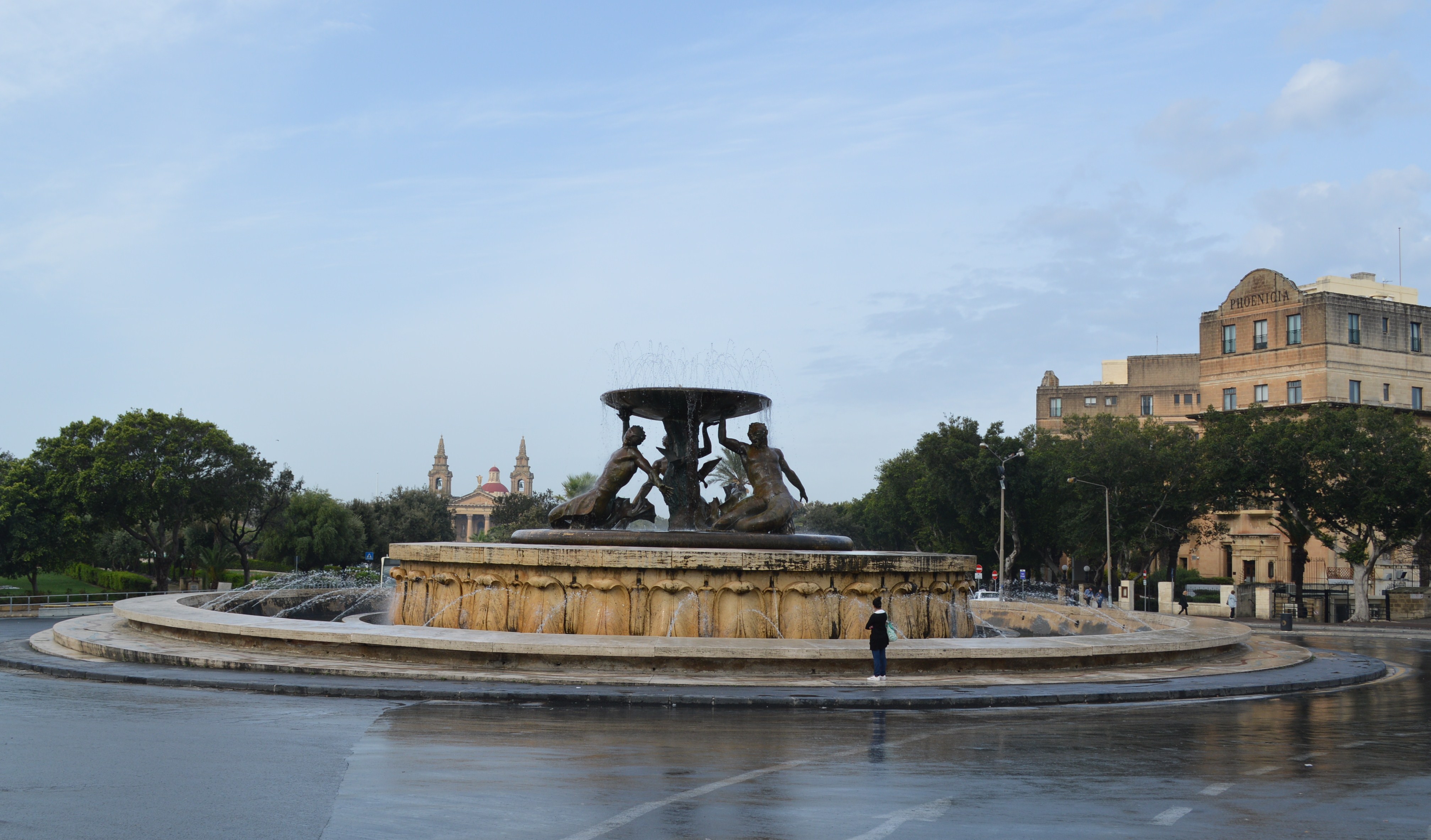 Malta, Malta Coastal walk, Triton Fountain, Walkopedia