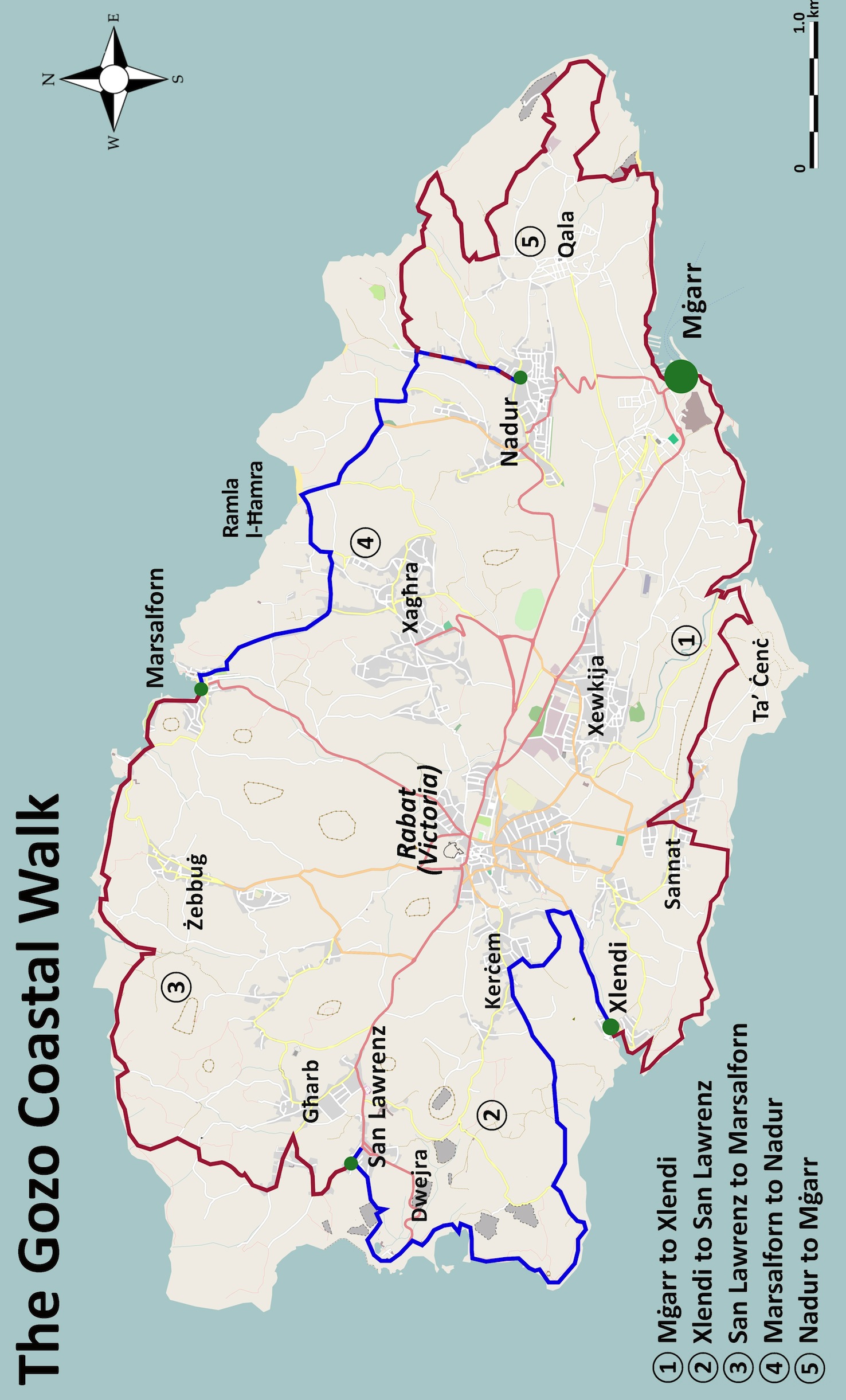 Gozo Coastal Walk: Gozo Coastal Walk
