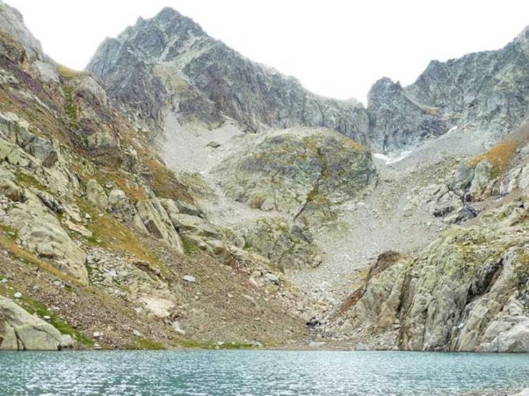 France Pyrenees, Balaitous, The doom like dark mass of Balaitous above its lake, toughest of the ten peaks, Walkopedia