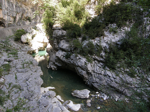 Spain Pyrenees, Anisclo Canyon, Anisclo, Walkopedia