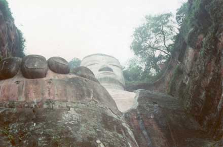 China Sichuan, Leshan Grand Buddha, Leshan Dafu - , Walkopedia