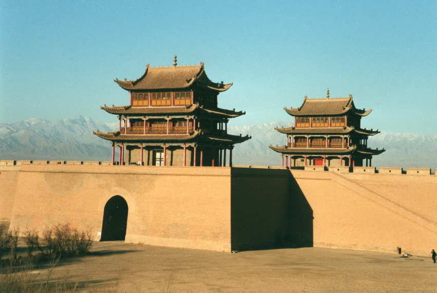 China, Great Wall, Fort at Jiayuguan, Tibet behind, Walkopedia