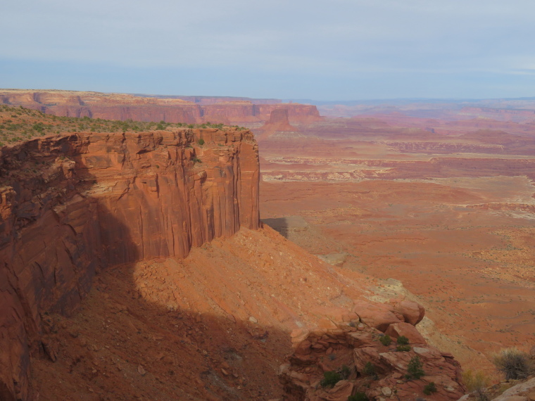 Canyonlands National Park: North up Western cliffs, afternoon light - © William Mackesy