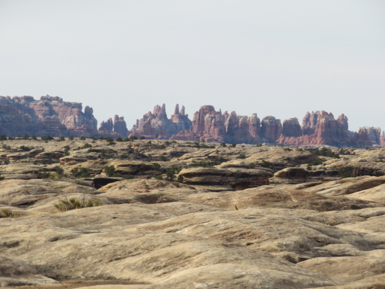 USA SW: Canyonlands NP, Canyonlands National Park, Needles from Slickrock Trail, Walkopedia