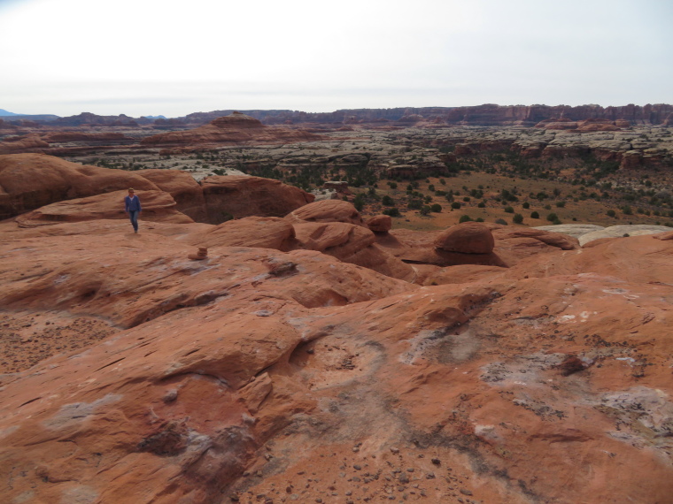 USA SW: Canyonlands NP, Canyonlands National Park, Top of formation near Squaw Flat, Walkopedia