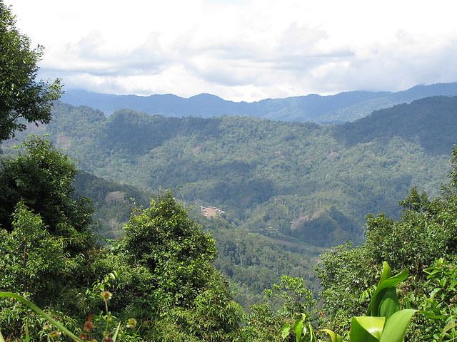 Papua  New Guinea, Kokoda Trail, Kagi village from Brigade Hill, Walkopedia