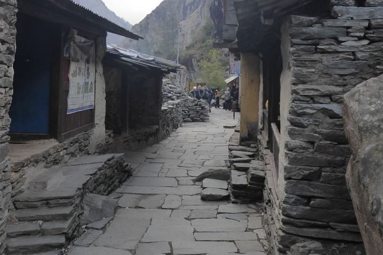 Nepal, Manaslu Circuit, Streets of Jagat, Walkopedia