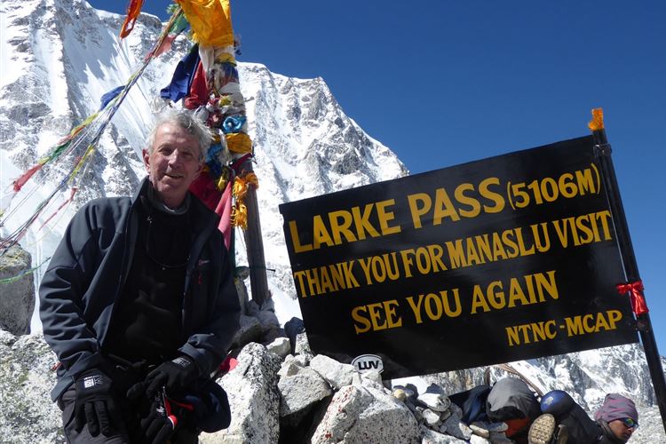 Nepal, Manaslu Circuit, At Larkya La Pass (5106 metres), Walkopedia