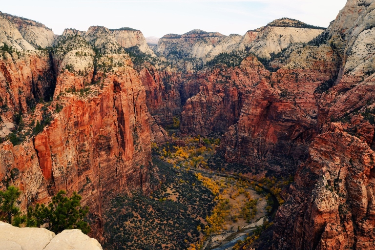 USA SW: Zion, Zion National Park, Looking North from Angels Landing, Zion National Park, Walkopedia