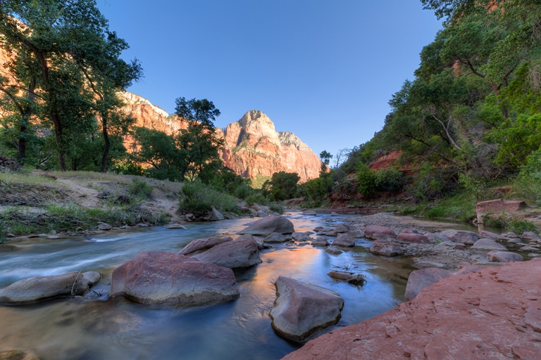 USA SW: Zion, Zion National Park, Zion National Park - Virgin River Flow, Walkopedia