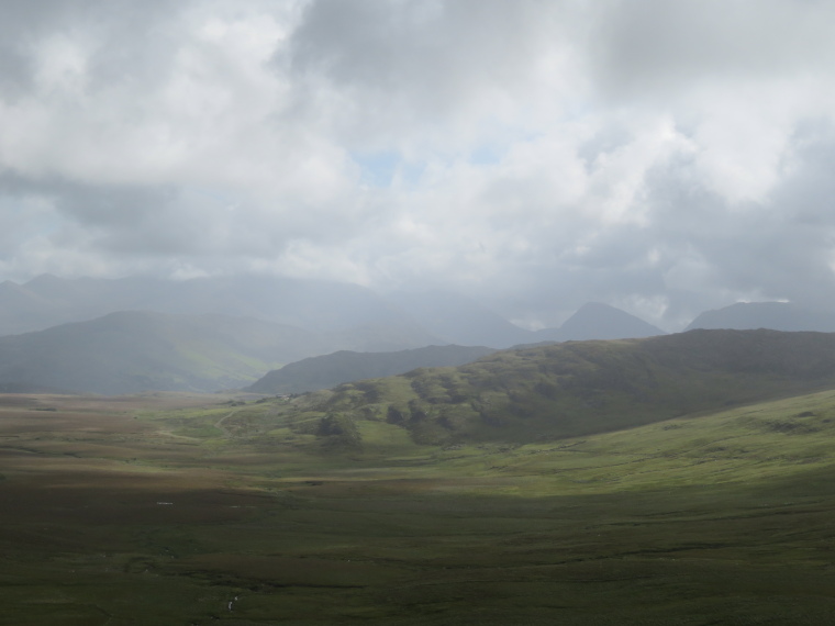 Kerry Way: Across Caragh valley toward the Reeks - © William Mackesy