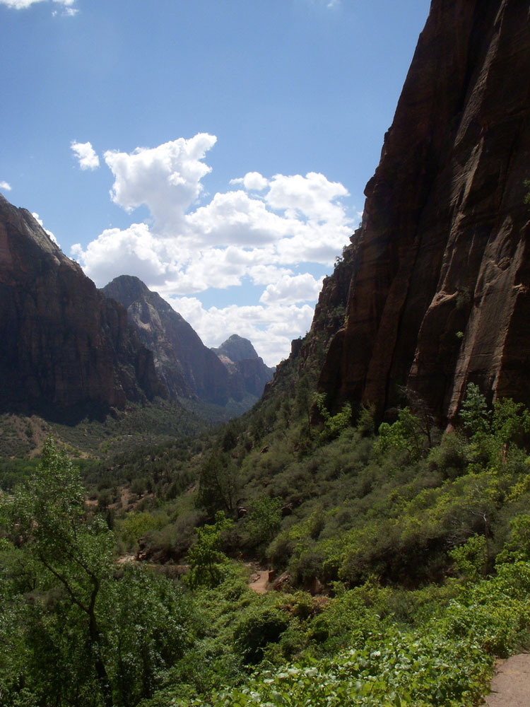 USA SW: Zion, Angel's Landing, View From the lower Angel's Landing Trail, Walkopedia