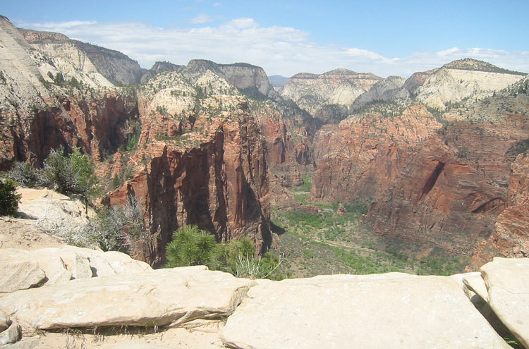 USA SW: Zion, Angel's Landing, Zion From Angel's Landing, Walkopedia