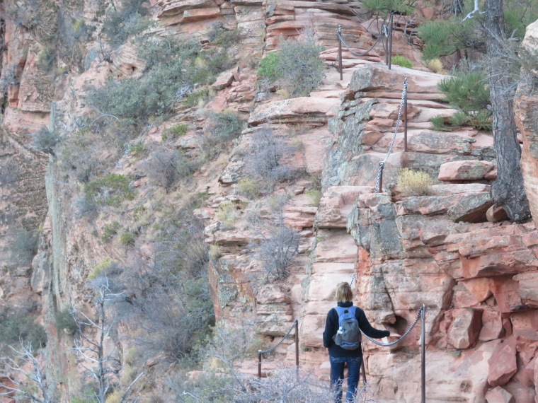 USA SW: Zion, Angel's Landing, Angel's landing starter-stretch, Walkopedia