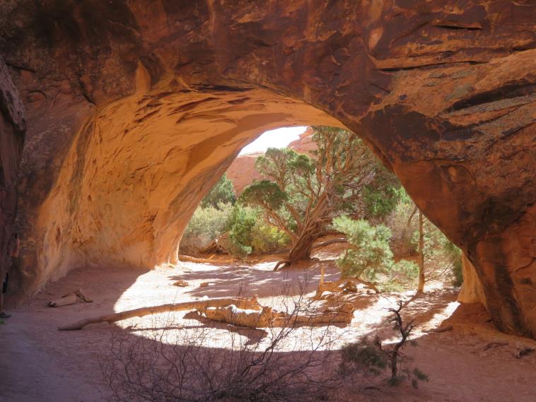 USA SW: Arches NP, Arches National Park, Navajo Arch, Walkopedia