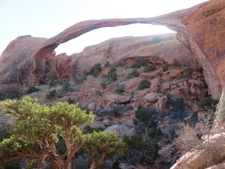 USA SW: Arches NP, Arches National Park, Landscape Arch, Walkopedia