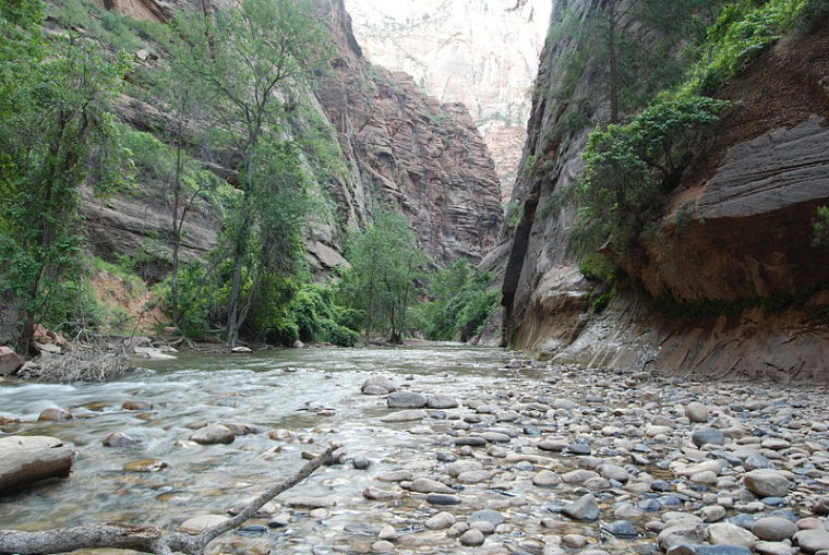 USA SW: Zion, Zion Narrows, Start of Zion Narrows Trail, Walkopedia