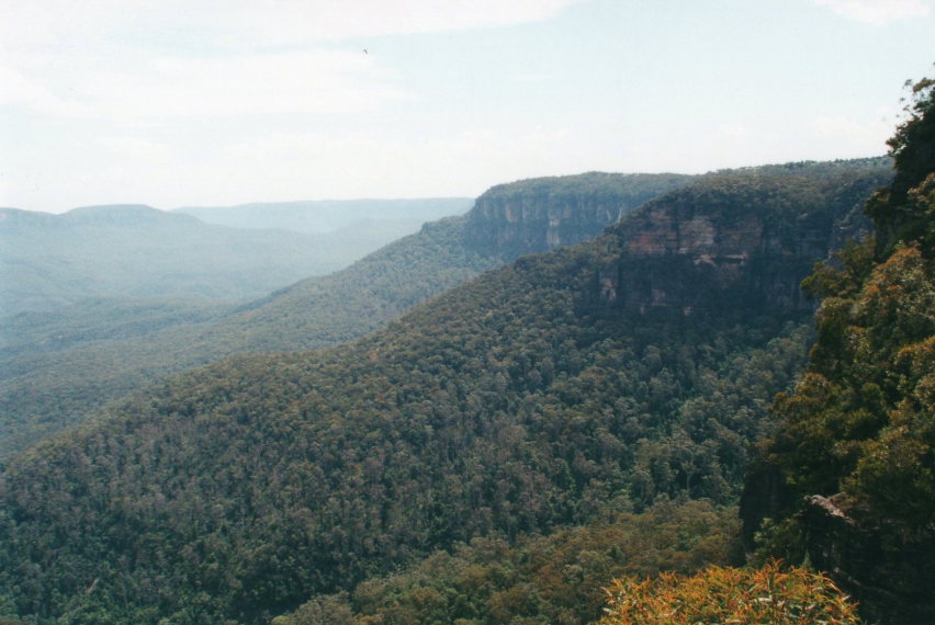 Australia New South Wales/Blue Mountains, Federal Pass, Blue Mts from Wentworth falls area, Walkopedia