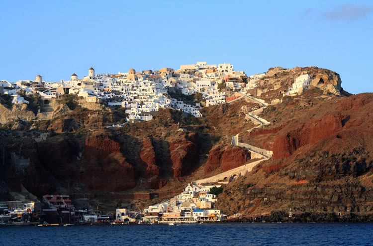 Greece Aegean Islands, Caldera Rim, Santorini, Santorini, Walkopedia