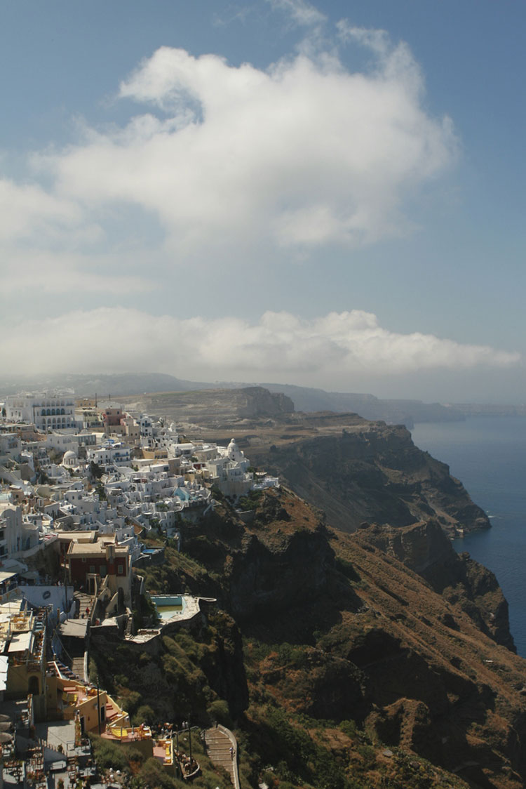 Greece Aegean Islands, Caldera Rim, Santorini, Fira, Santorini, Walkopedia