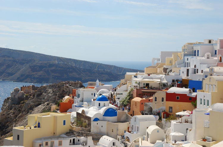 Greece Aegean Islands, Caldera Rim, Santorini, Oia, Santorini, Walkopedia