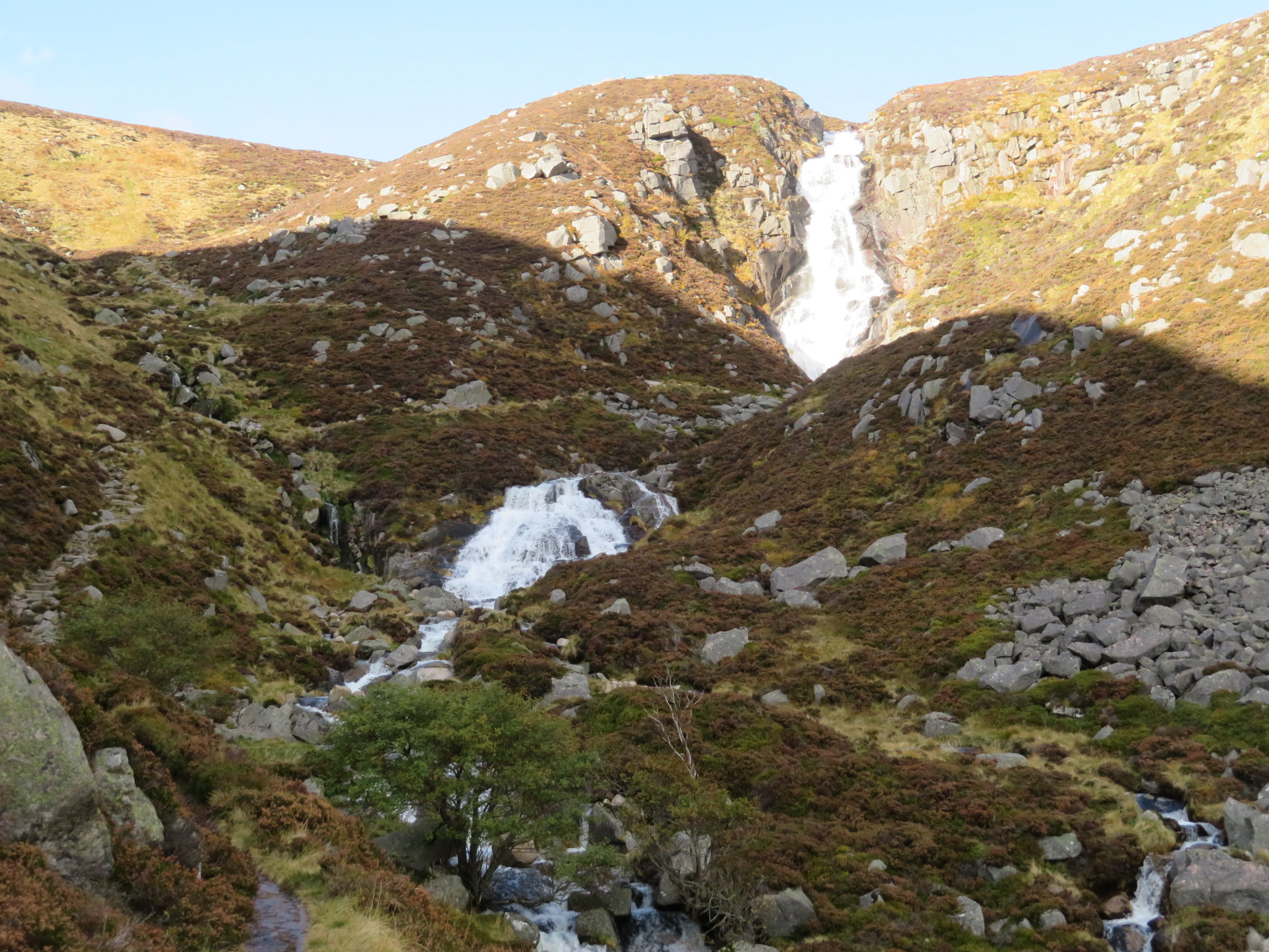 United Kingdom Scotland Cairngorms, Lochnagar and Loch Muick, Falls of Glas Allt, Walkopedia