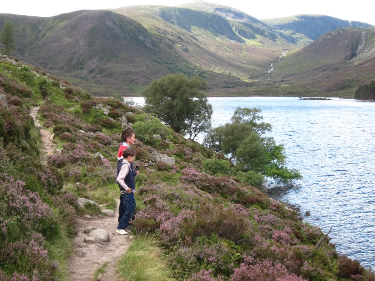 United Kingdom Scotland Cairngorms, Lochnagar and Loch Muick, South along Loch Muick, Walkopedia