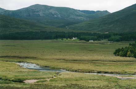 United Kingdom Scotland Cairngorms, Lochnagar and Loch Muick, Lochnagar across Glen Muick, Walkopedia