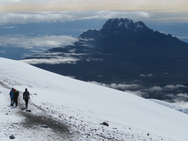 Tanzania Mount Kilimanjaro, Climbing Kilimanjaro Summit, Mawenzi from summit ridge, Walkopedia