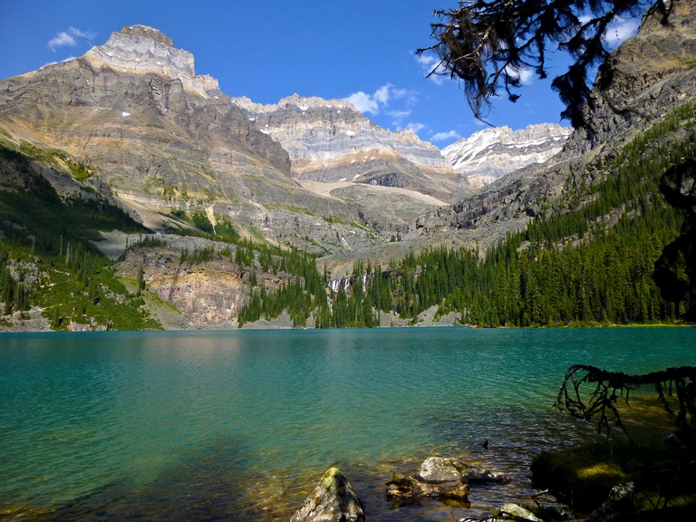 Canada Brit Col: Yoho, Lake O'Hara, Lake O'Hara in the late afternoon. , Walkopedia