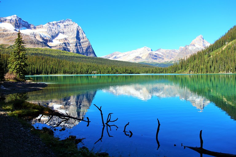 Canada Brit Col: Yoho, Lake O'Hara, Like a mirror , Walkopedia