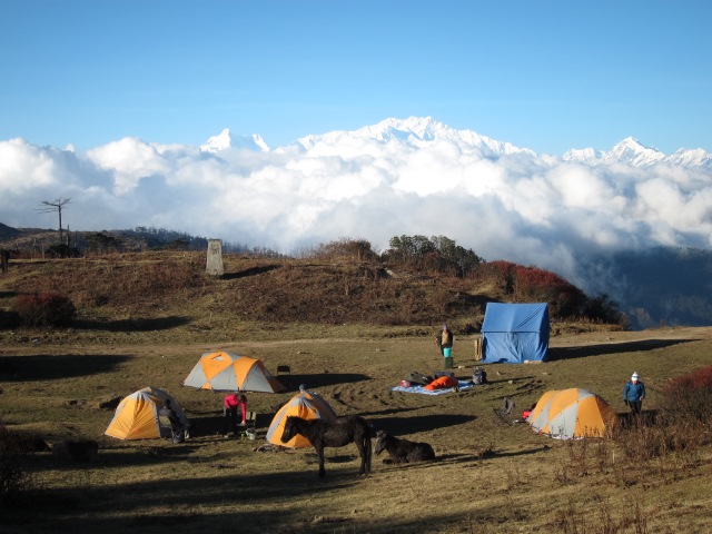 India Sikkim and nearby, Singalila Ridge, Sandakphu campsite, Walkopedia