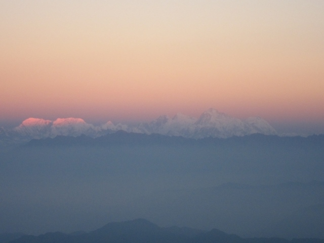India Sikkim and nearby, Singalila Ridge, Sandakphu, first light on Cho-Oyu, Walkopedia