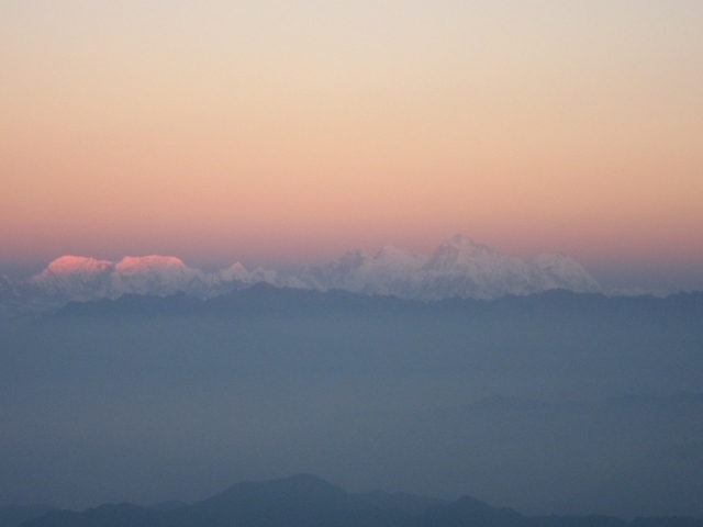 India Sikkim and nearby, Singalila Ridge, Sandakphu, first light on Cho-Oyu, Walkopedia