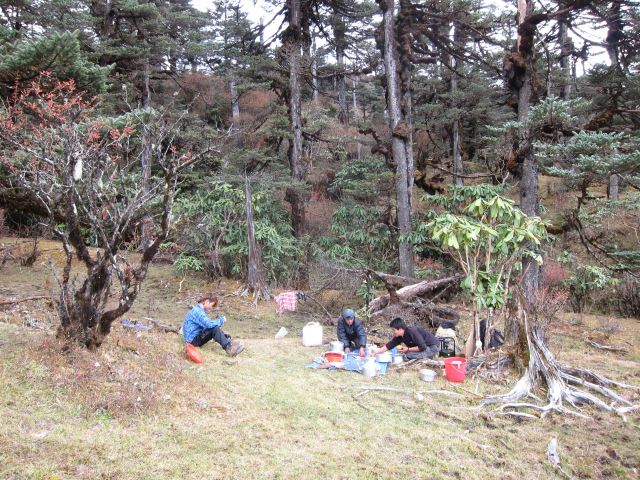 India Sikkim and nearby, Singalila Ridge, Cooking lunch, Walkopedia