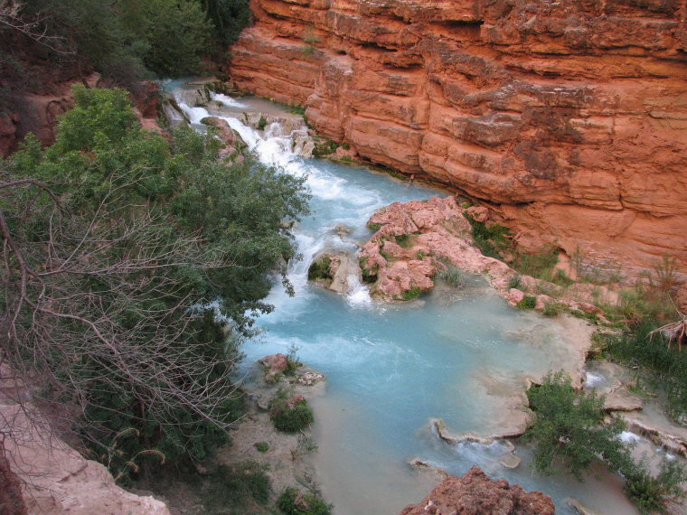 USA SW: Grand Canyon, Havasu Canyon, Havasu Falls Canyon , Walkopedia