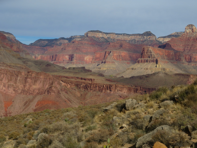 USA SW: Grand Canyon, Grand Canyon Hikes and Walks, Tonto, across to N Rim, Walkopedia