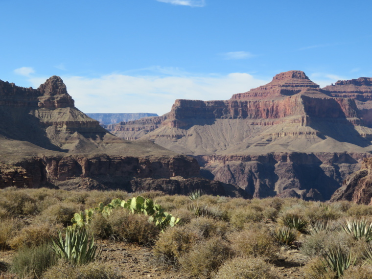 USA SW: Grand Canyon, Grand Canyon Hikes and Walks, Inner canyon from Plateau Point, Walkopedia