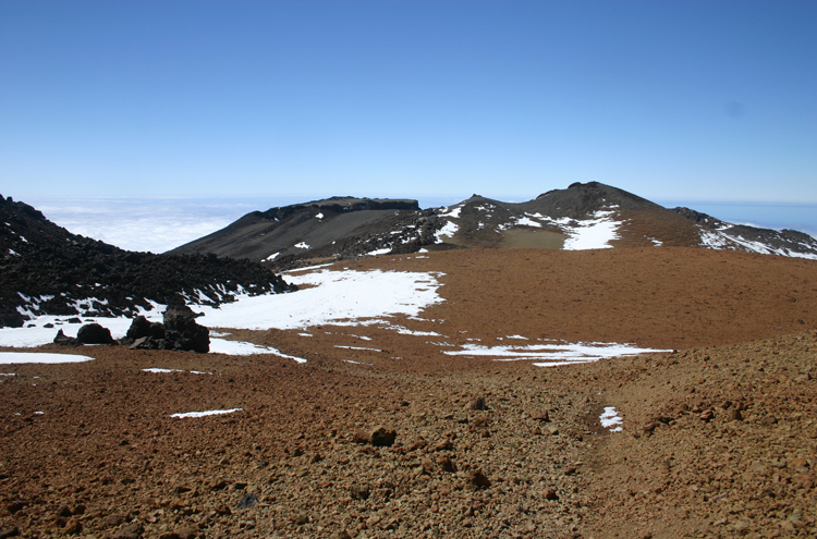 Spain Canary Islands: Tenerife, El Teide and Pico Viejo, Gravel plain above Pico Viejo, Walkopedia