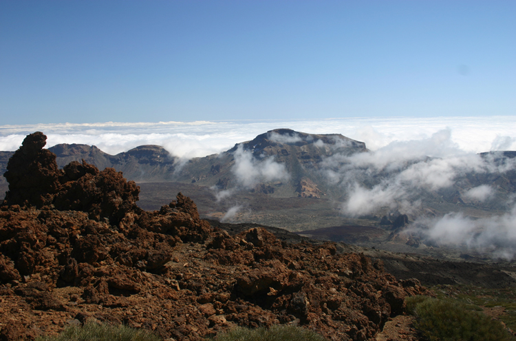 Las Canadas From below Pico Viejo - ©William Mackesy... El Teide and Pico Viejo: Las Canadas From below Pico Viejo - ©William Mackesy...